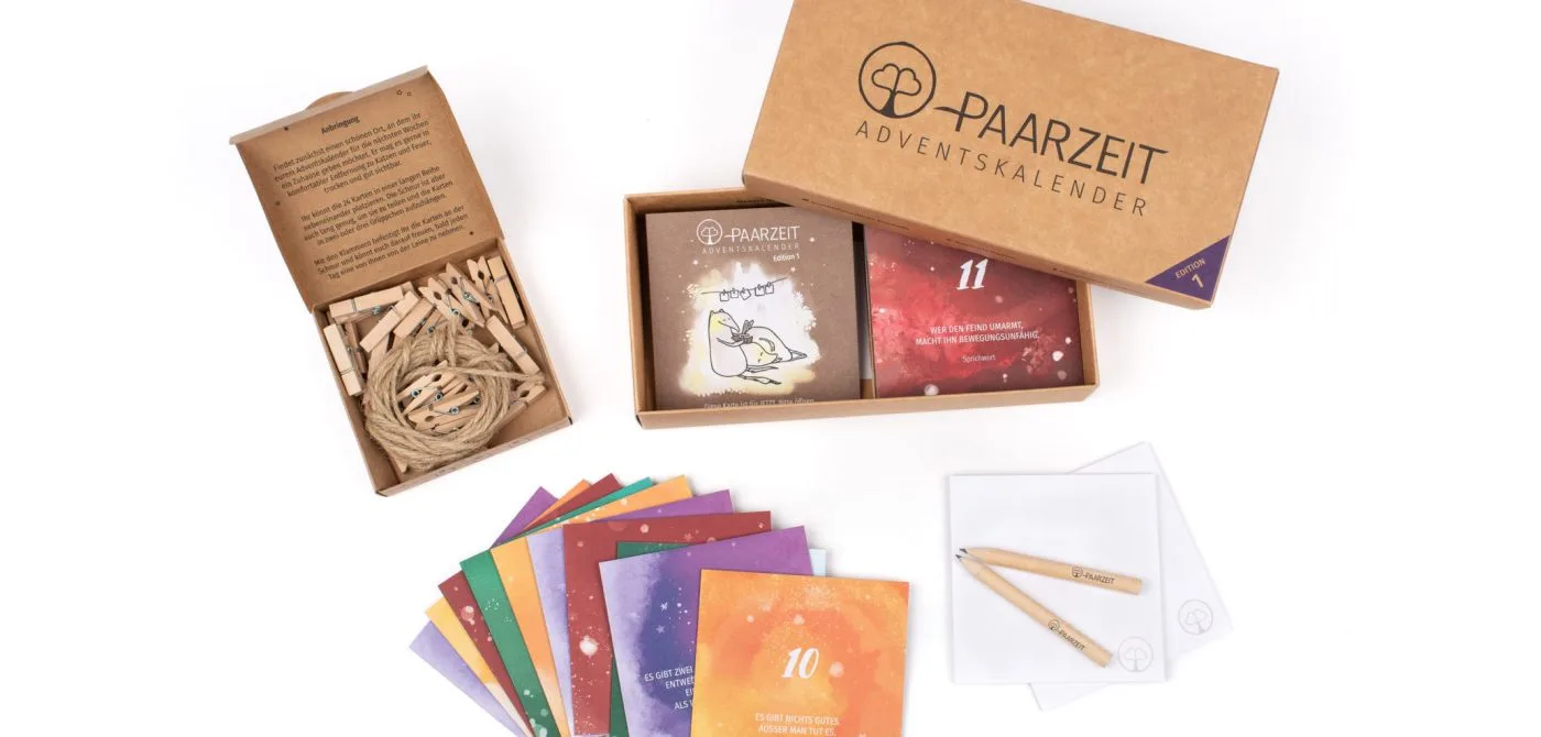 Paarzeit Adventskalender Edition 1 – gemeinsame Momente zu zweit
