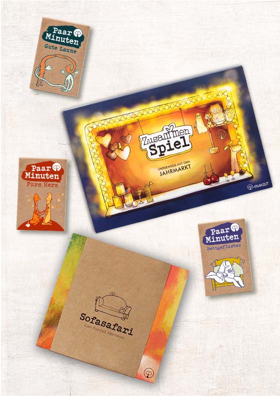 Paarzeit 5-Sterne-Zeit Spiel-Paket mit Escape-Game, Erlebnisbox und Kartensets für intensive Paarmomente und jede Menge Spaß