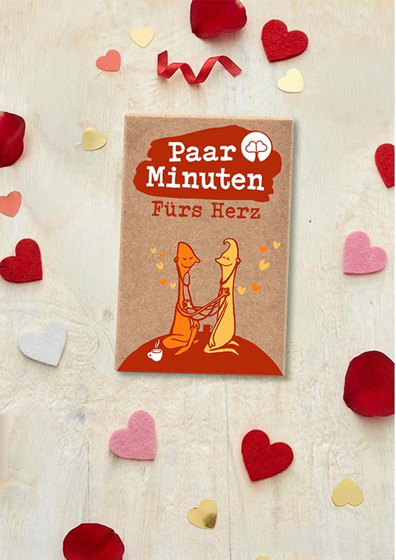 Paarzeit PaarMinuten Fürs Herz Gesprächskarten mit 53 Impulsen für Paarmomente zum Valentinstag