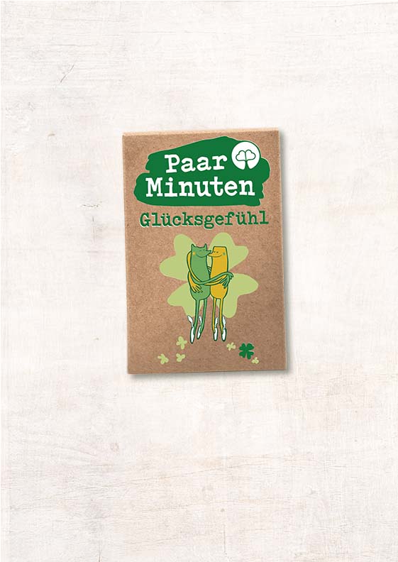 NEU: Paarzeit PaarMinuten Glücksgefühl Kartenset mit 53 Impulsen für positive und freudvolle Paarmomente.
