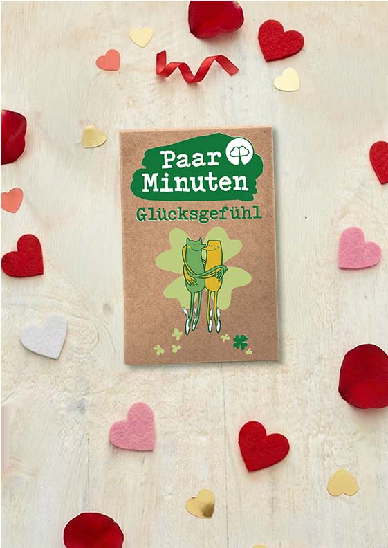 NEU: Paarzeit PaarMinuten Glücksgefühl Kartenset mit 53 Impulsen für positive und freudvolle Paarmomente