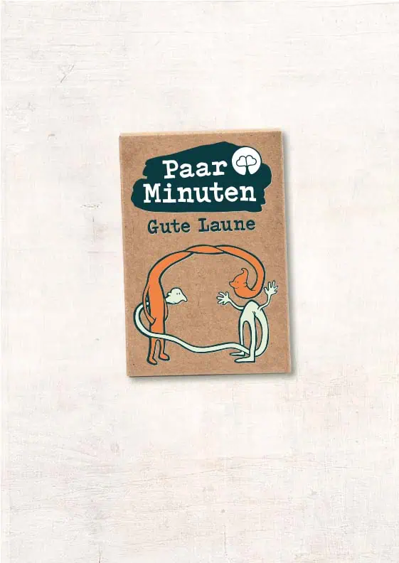 Paarzeit PaarMinuten Gute Laune Kartenset mit spielerischen Gesprächsimpulsen für gemeinsame Zeit zu zweit.